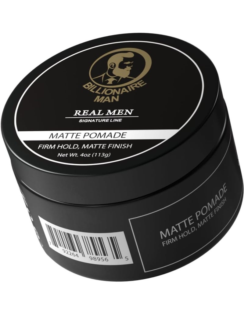 بيليونير مان دهان غير لامع من Billionaire Man Real Men Signature Line - ثبات قوي ولمسة نهائية غير لامعة 113 جم - Image 2