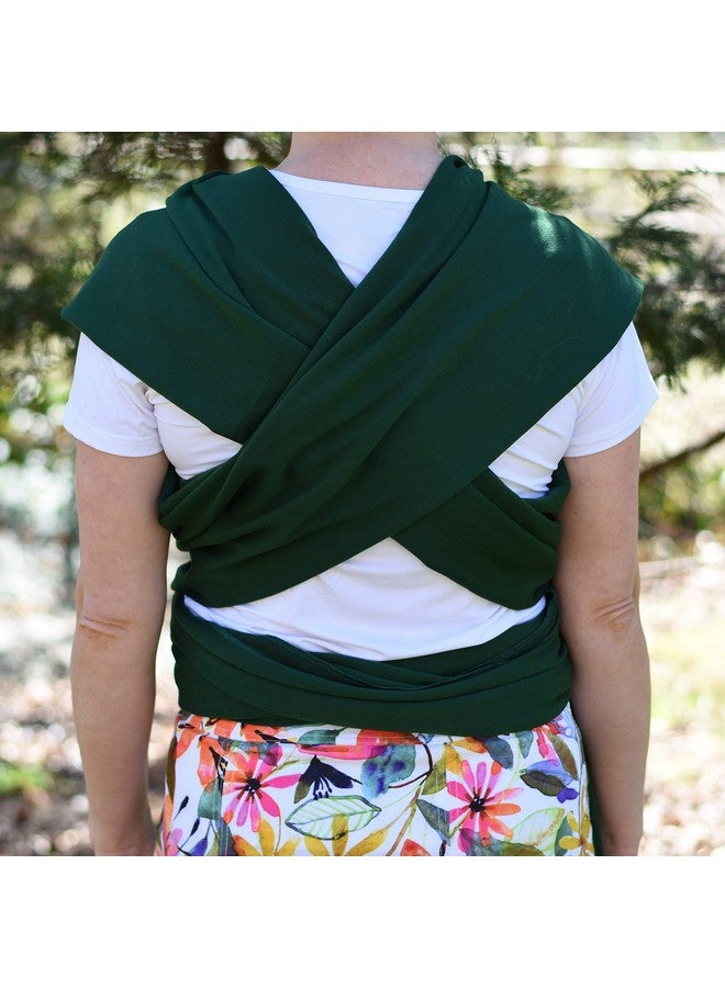 Simply Essential Solutions Baby Wrap Carrier Soft Stretchy Cotton Baby Wrap Baby Sling Nursing Cover Up For Use With Newborntoddler: Evenly Distributes Weight For More Comfortable Carrying (Dark Green) - Image 3