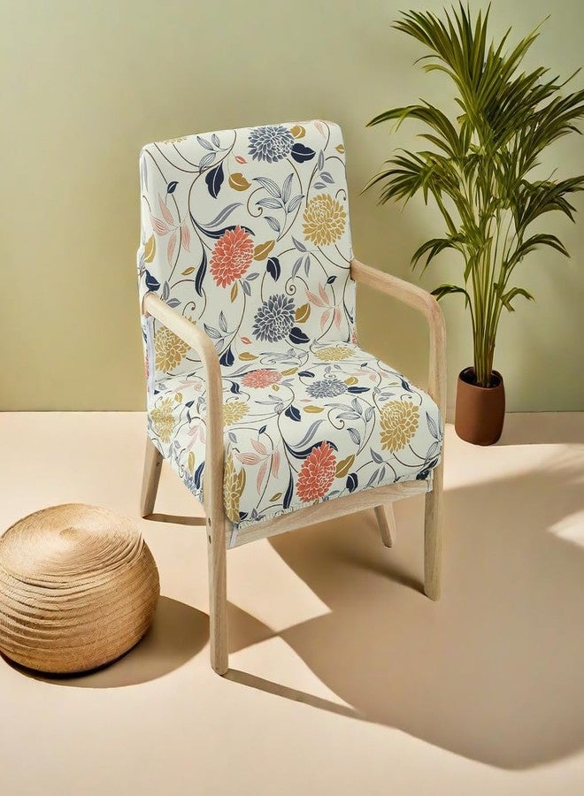 Deisy Dee Printed Mid-Century Modern Chair Cover, Stretch Reading Armchair covers, Upholstered Living Room Chair Covers (WW) - Image 2