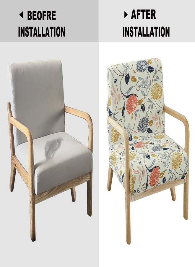 Deisy Dee Printed Mid-Century Modern Chair Cover, Stretch Reading Armchair covers, Upholstered Living Room Chair Covers (WW) - Image 5