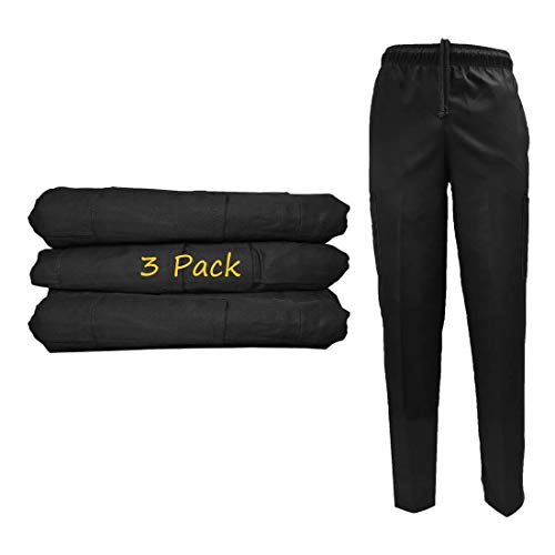 Natural Uniforms سروال شيف كلاسيكي من ناتشورال يونيفورمز (بلاك 3-باك، ميديم) - Image 1