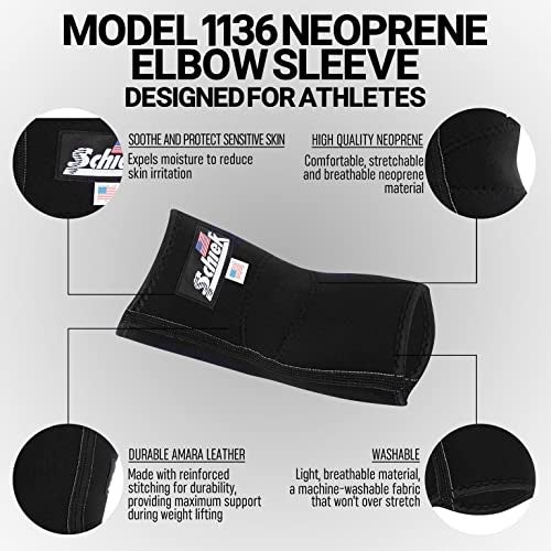 Schiek Sports Model 1136 Neoprene Elbow Sleeve - High-Performance Elbow Brace - Medium - Image 3