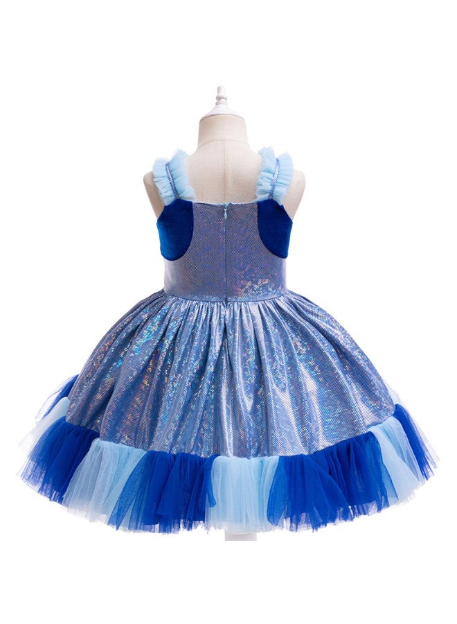 Bluey dress cosplay costume blue dress gift for Bluey fans - Image 3