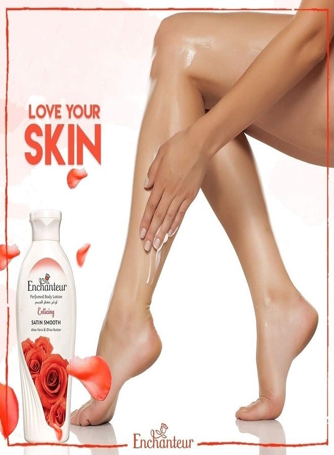 Enchanteur Satin Smooth Perfumed Lotion Enticing - 500ml - Image 2