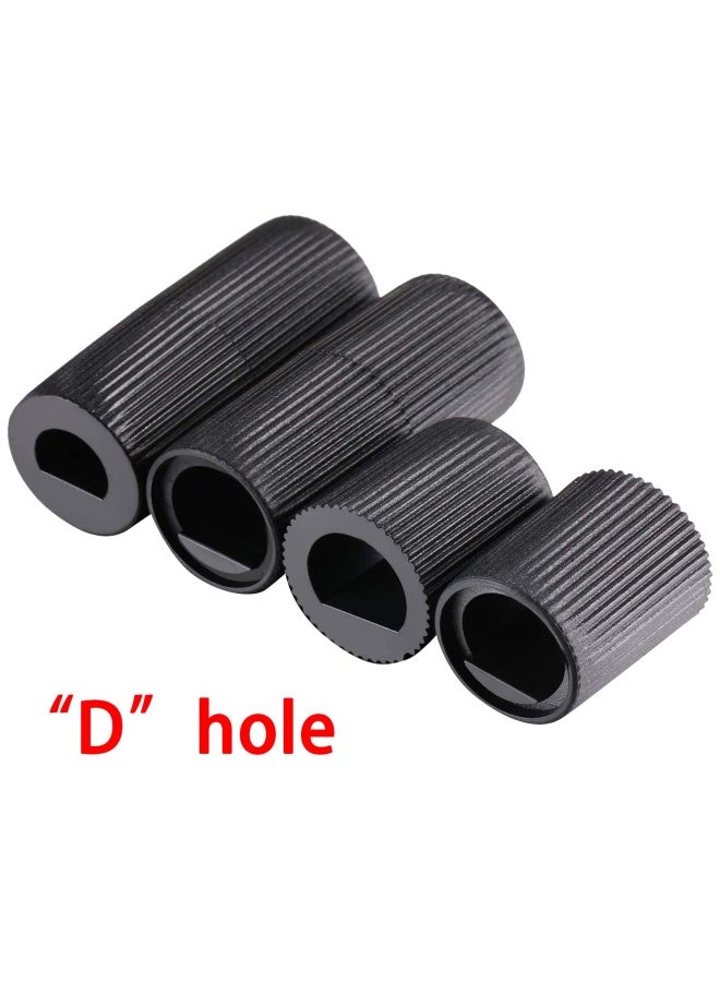 Jetec 4 Pack Black Control Knobs Replacement with 12 Adapters for Oven Stove Range Wide Application - Image 4