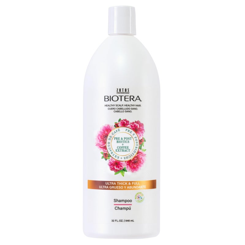 Biotera Ultra Thick & Full Volumizing Shampoo | Fine or Limp Hair | Microbiome Friendly | Vegan & Animal Test Free | Paraben & Sulfate Free | Color-Safe | 32 Fl Oz - Image 1