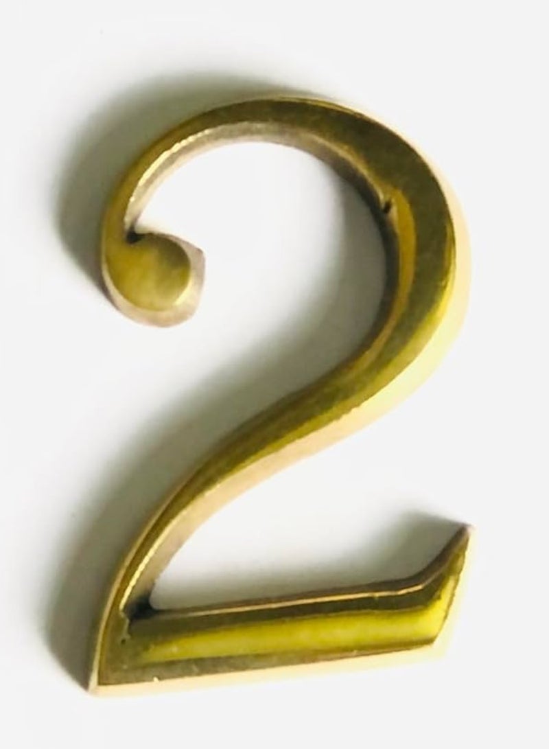 ارقام ابواب شقة رقم اثنين ملحقات الباب الخشبي ارقام باب شقة الخامة نحاس صناعة مصري لون نحاسي دهبي