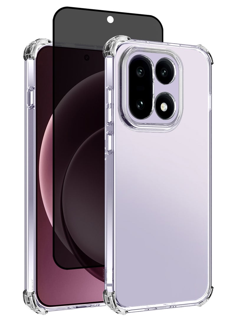 CATANES 2Pieces Gorilla Case Cover for OnePlus 15 - Shock Absorb TPU Case Cover - Crystal Clear Slim Fit with Privacy Screen Protector - Image 1