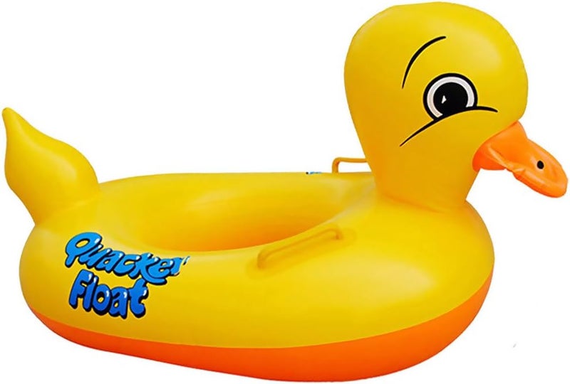 Sealive Inflatable Rubber Duck Pool Float for Kids, Swimming Pool Floats Boat Seats Beach Toy, Baby Shower Bath Seat Tub Water Fun Games Toys for Toddler - Image 1