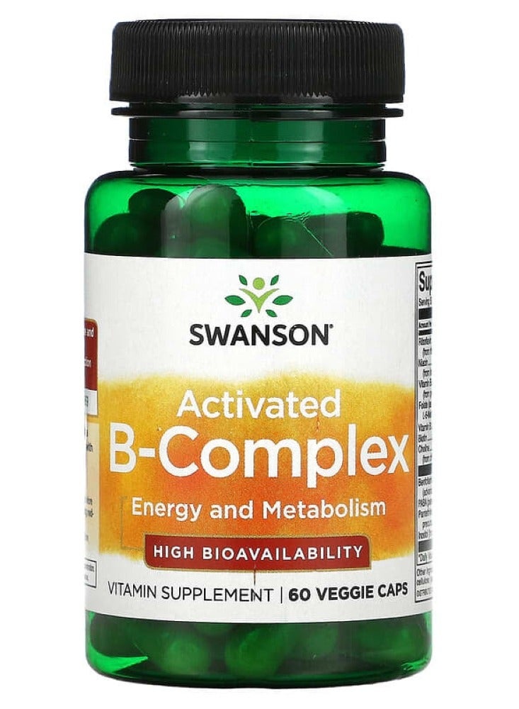 SWANSON Activated B-Complex - High Bioavailability 60 Veg Caps