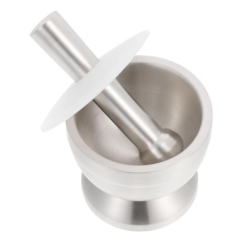 Stainless Steel Garlic Masher And Grinding Bowl With Pestle Muddler Multi Use Kitchen Tool For Spices Herbs And Fresh Garlic - Image 2