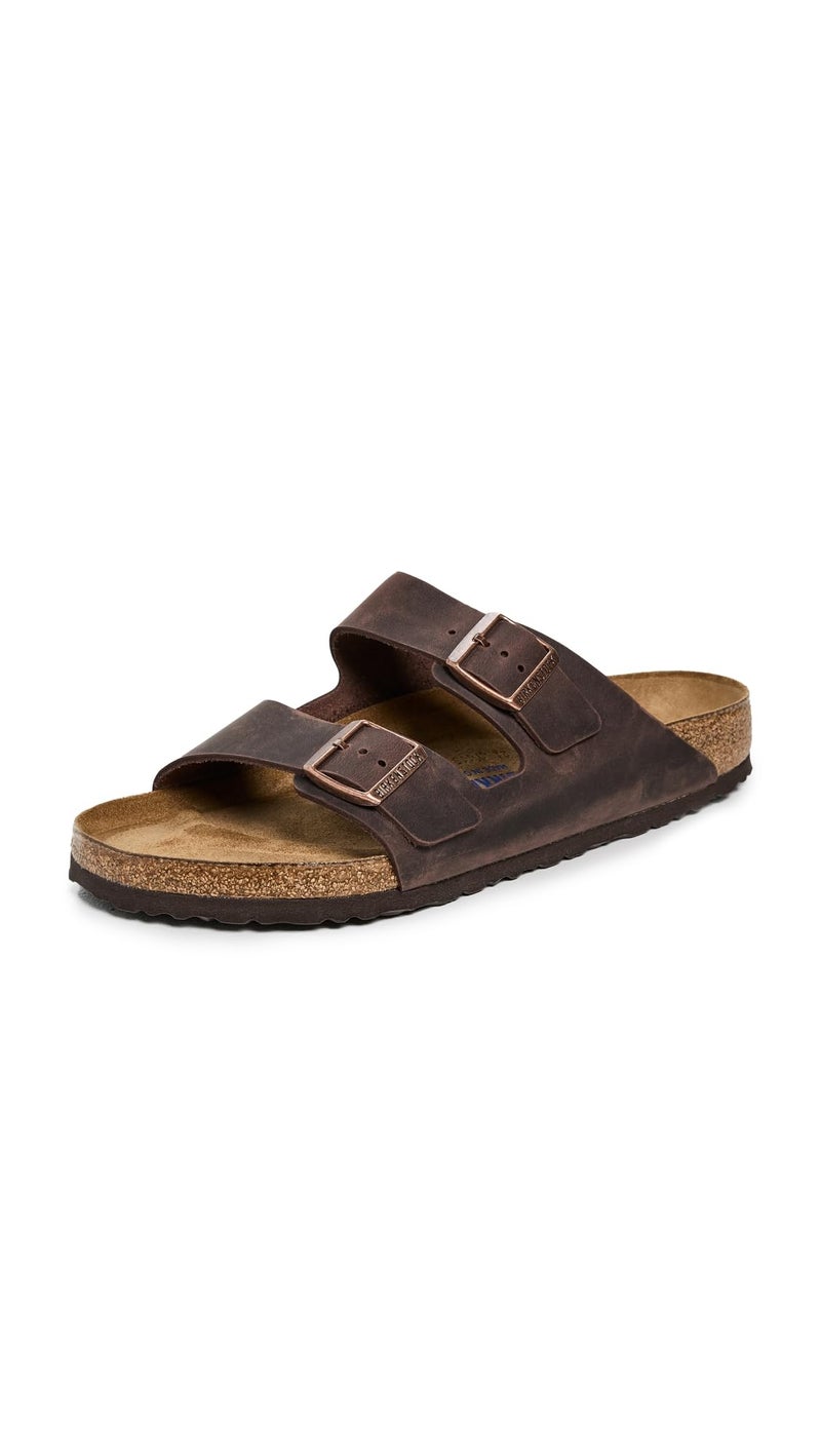 Birkenstock Unisex Arizona Soft Footbed Habana Oiled Leather Soft Footbed Sandals - 40 M EU/9-9.5 B(M) US Women/7-7.5 B(M) US Men - Image 1