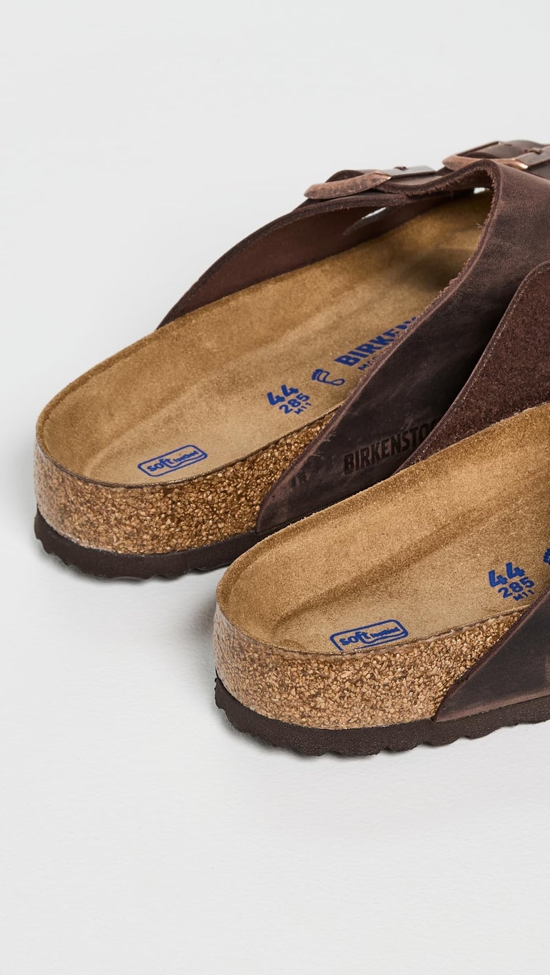 Birkenstock Unisex Arizona Soft Footbed Habana Oiled Leather Soft Footbed Sandals - 40 M EU/9-9.5 B(M) US Women/7-7.5 B(M) US Men - Image 3