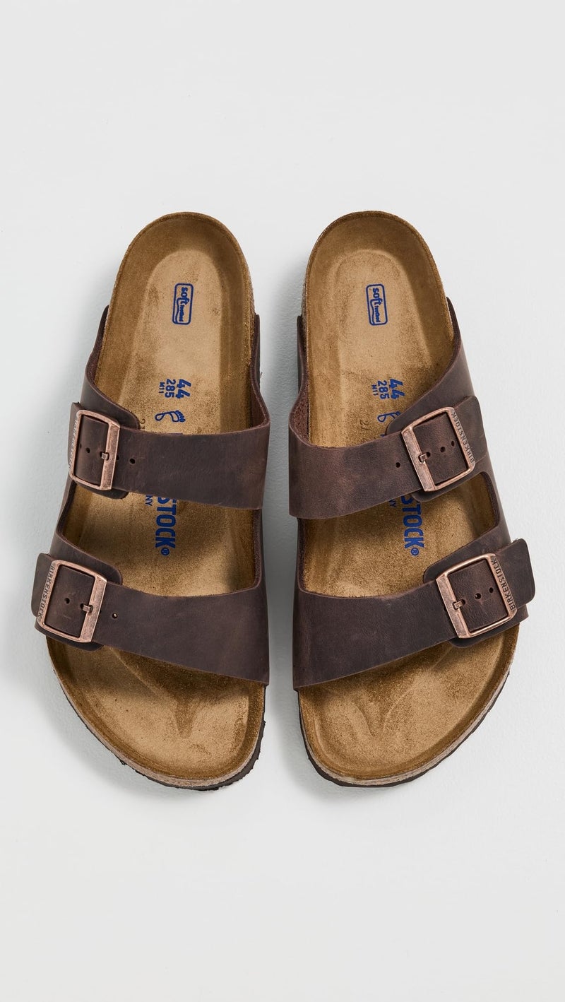 Birkenstock Unisex Arizona Soft Footbed Habana Oiled Leather Soft Footbed Sandals - 40 M EU/9-9.5 B(M) US Women/7-7.5 B(M) US Men - Image 2
