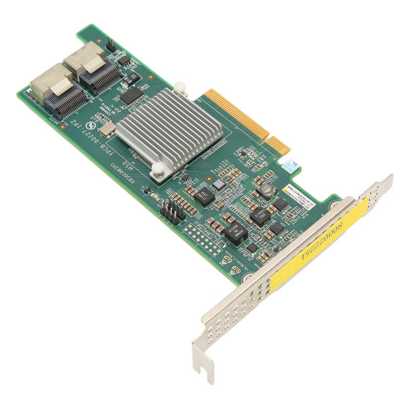 بطاقة مصفوفة PCI E X8 مزودة بمنفذي SAS Mini بعرض نطاق SATA3 - دعم أقراص حتى 16 تيرابايت، بطاقة مصفوفة للخوادم مخصصة لقواعد البيانات - Image 1