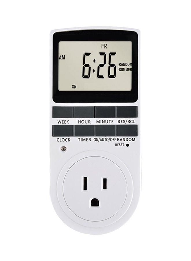 NIBEMINENT Digital Plug-in Timer Socket White  - Image 2