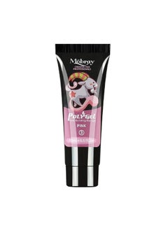 Mobray Poly Nail Gel Extend Builder Gel Finger Nail Extension Uv Led Acrylic Builder Gel (3 Pink_15Ml)  - Image 1