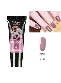 Mobray Poly Nail Gel Extend Builder Gel Finger Nail Extension Uv Led Acrylic Builder Gel (3 Pink_15Ml)  - Image 3