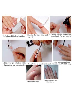 Mobray Poly Nail Gel Extend Builder Gel Finger Nail Extension Uv Led Acrylic Builder Gel (3 Pink_15Ml)  - Image 5
