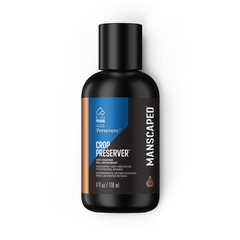 MANSCAPEDÂ® The Crop PreserverÂ®, Men's Ball Deodorant Lotion, Male Care Hygiene Moisturizer, Anti-Chafing Groin Protection with Cooling Aloe Vera, PersevereÂ® Scent, 4oz - Image 1