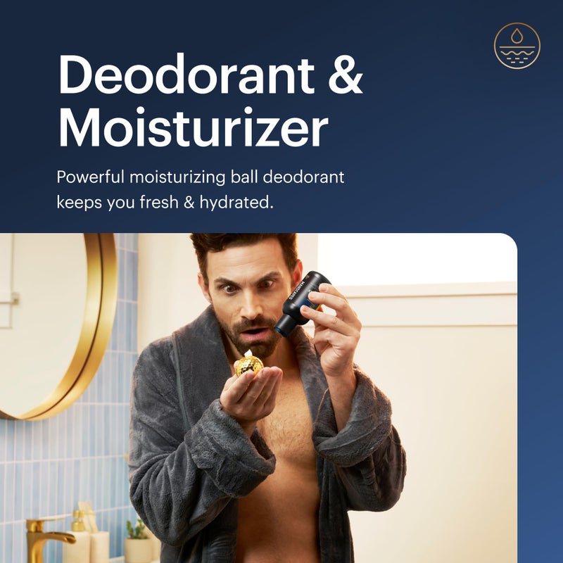 MANSCAPEDÂ® The Crop PreserverÂ®, Men's Ball Deodorant Lotion, Male Care Hygiene Moisturizer, Anti-Chafing Groin Protection with Cooling Aloe Vera, PersevereÂ® Scent, 4oz - Image 3