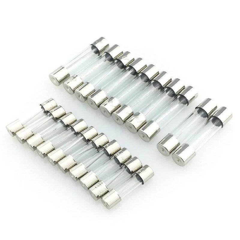 15A 6x30mm فيوزات أنبوب زجاجي سريعة الانصهار 250 فولت 10 قطع تصنيفات أمبير متعددة - Image 4