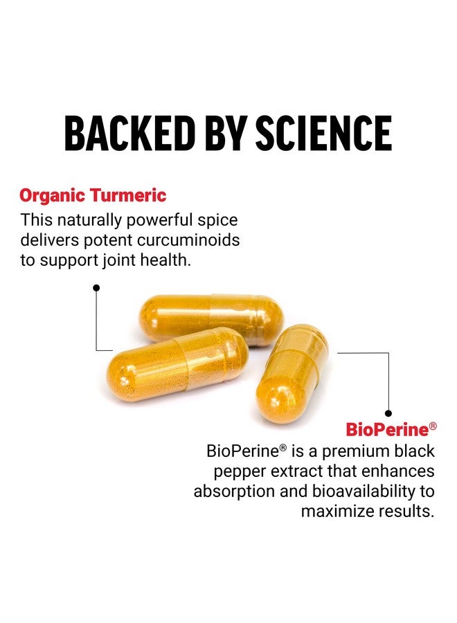 FORCE FACTOR Turmeric Curcumin Supplement with Black Pepper, Joint Support Supplement with BioPerine for Enhanced Absorption, No Gelatin, Non-GMO, 90 Capsules - Image 3