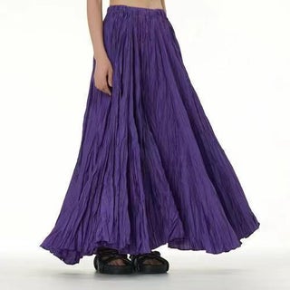 Pleated skirt womens 720-degree large swing skirt irregular ultra-long mop dress pleated skirt slimming umbrella skirt Purple - pzsku/ZB1D4EC0678E8726ED245Z/45/1746221580/e68d4faf-6695-47e6-93cb-e2841dac3b0b