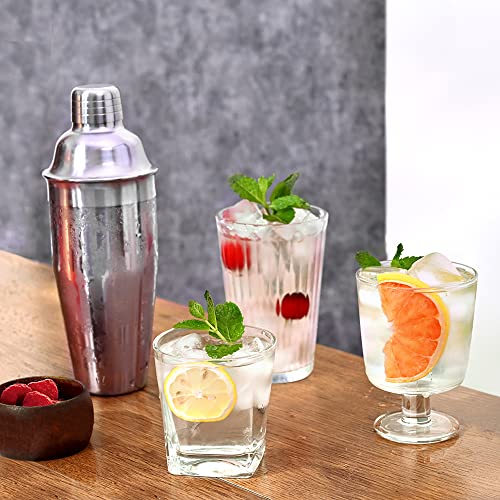Etens Bar Cocktail Shaker, 24 oz Martini Shaker Drink Mixer with Built-In Strainer for Bartending – Stainless Steel Bartender Shakers for Mixed Drinks Margarita Alcohol Liquor Barware Tools - Image 2