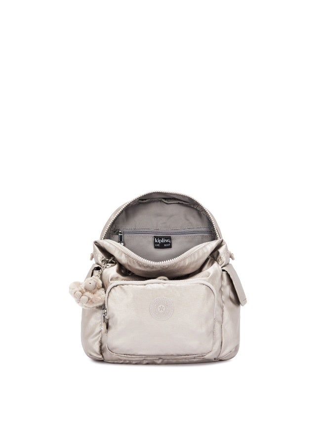 kipling City Pack Mini Backpack Mettalic Glow - Image 3
