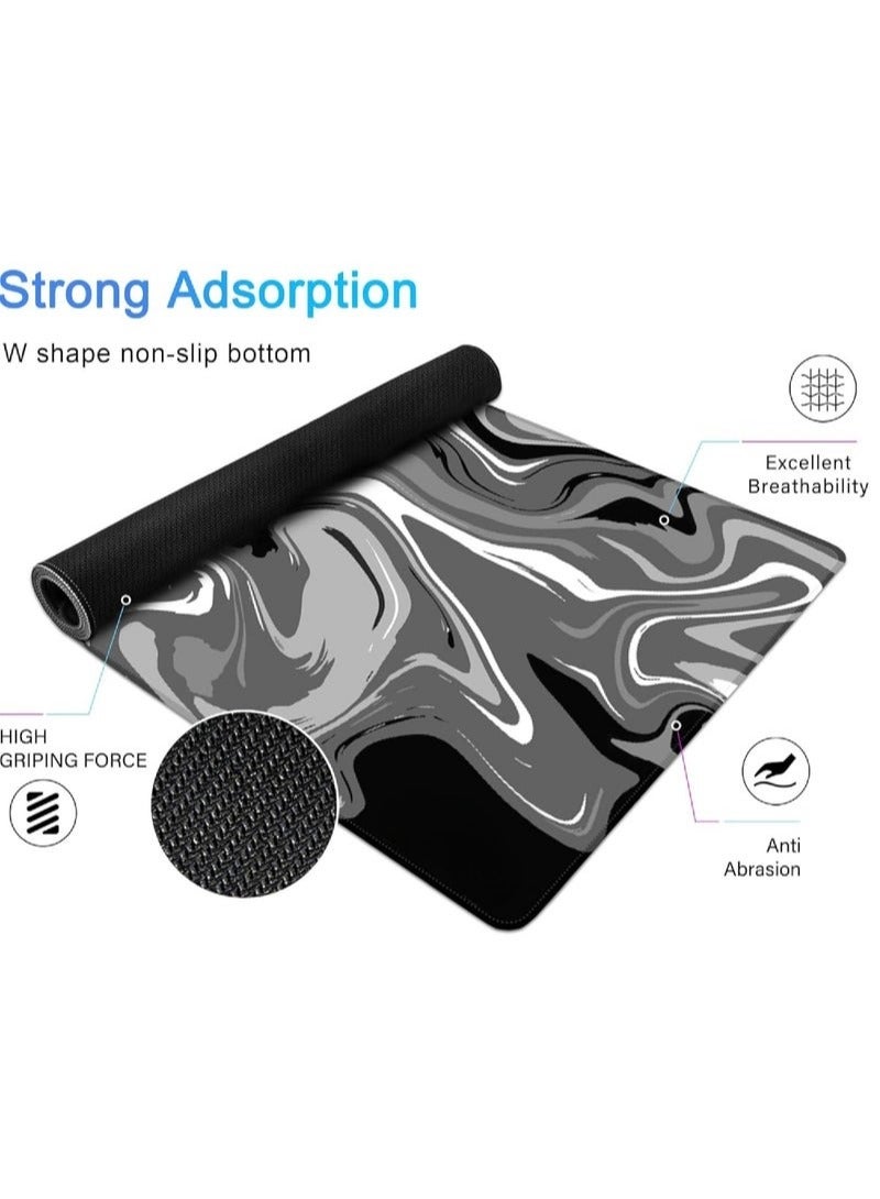 Gaming Mouse Pad Anti-Skid Mousepad Large Keyboard Mouse Pad Desk Mat with Stitched Edges (900 * 400 * 3mm)  - Image 2