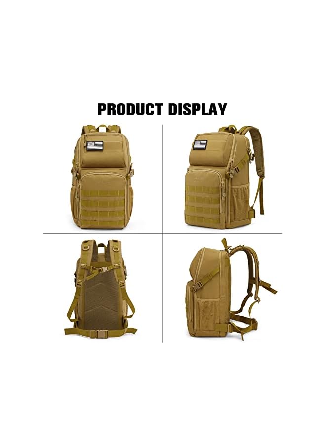 G4Free 35L Military Tactical Internal Frame Hiking Backpack Daypack Bug Out Bag Rucksack Water-Resistant Nylon For Fishing Trekking Traveling - Image 3