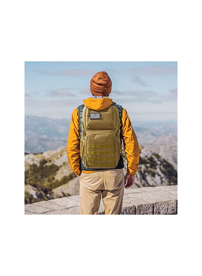 G4Free 35L Military Tactical Internal Frame Hiking Backpack Daypack Bug Out Bag Rucksack Water-Resistant Nylon For Fishing Trekking Traveling - Image 4