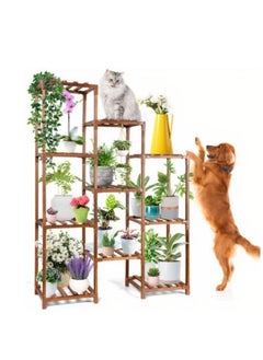 MIXDE 10 Tier Wood Plant Flower Display Stand  - Image 1