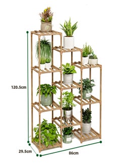MIXDE 10 Tier Wood Plant Flower Display Stand  - Image 3
