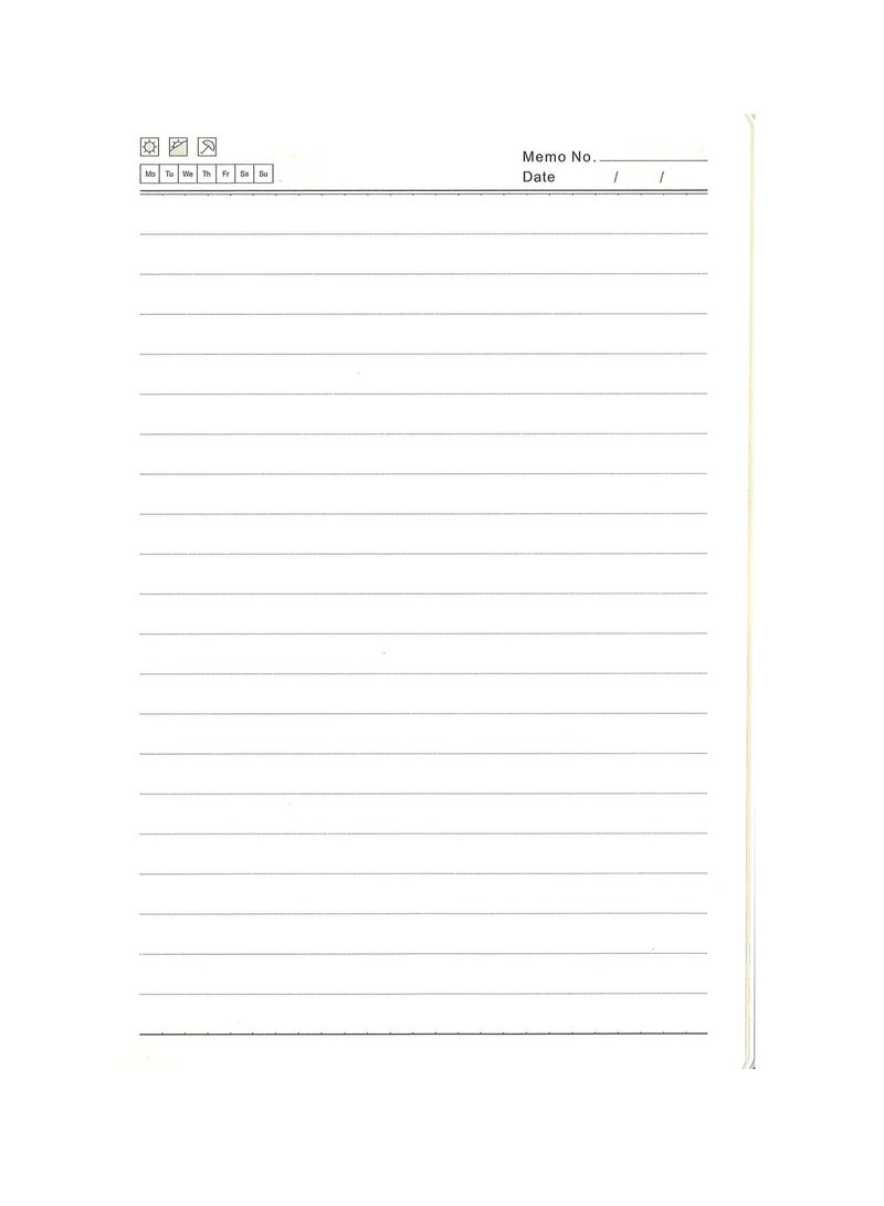 Generic A5 Size Executive Leather Cover Notebook 80 Sheets Gold Cover - Image 3