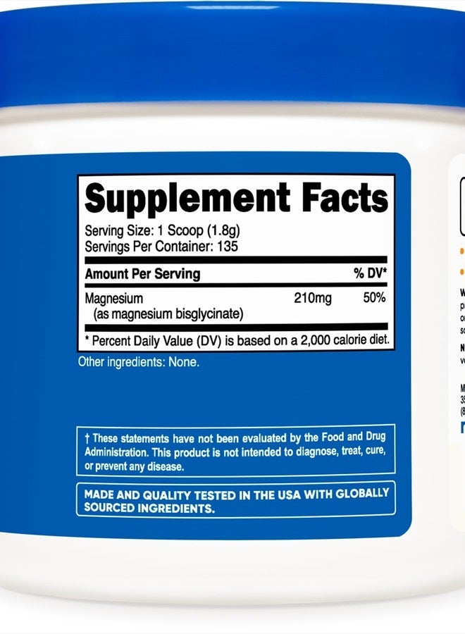 Nutricost Magnesium Glycinate Powder (250 Grams) (Unflavored) - Image 5