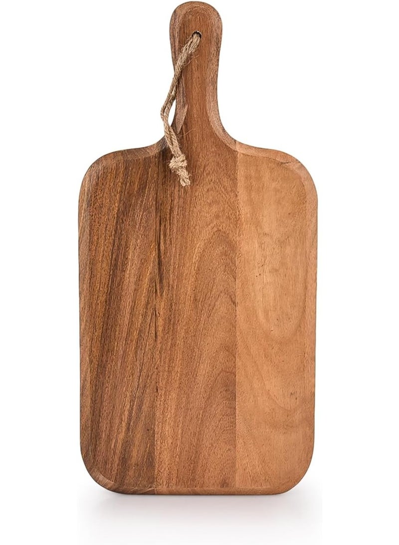 Kaizen Casa Acacia Wood Cutting Board, for Meat, Cheese, Bread, Vegetables & Fruits, with Grip Handle (38.1cm x 17.78cm) - Image 5