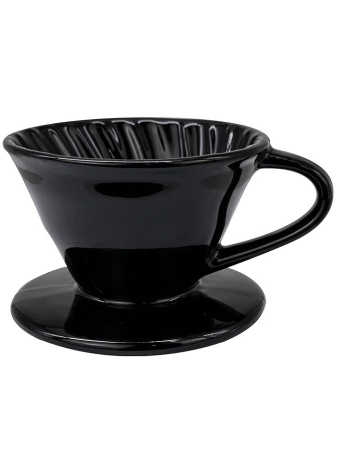 RANK V60 Ceramic Sky Blue Dripper 1-2 Cup Made of High Fired Ceramic Material Pour Over Coffee Maker Slow Brewing Home Office Cafe Strong Flavour Brewer Red Size 01 - Image 3