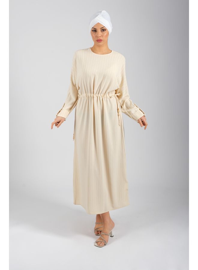 لندونيلا فستان نسائي طويل بتصميم سهرة مع أكمام طويلة - مقاس واحد - 100269 - Image 1