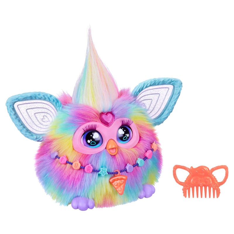 Furby Tie Dye, 15 Fashion Accessories, Interactive Plush Toys for 6 Year Old Girls & Boys & Up, Voice Activated Animatronic - Image 1