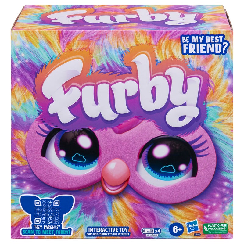 Furby Tie Dye, 15 Fashion Accessories, Interactive Plush Toys for 6 Year Old Girls & Boys & Up, Voice Activated Animatronic - Image 2