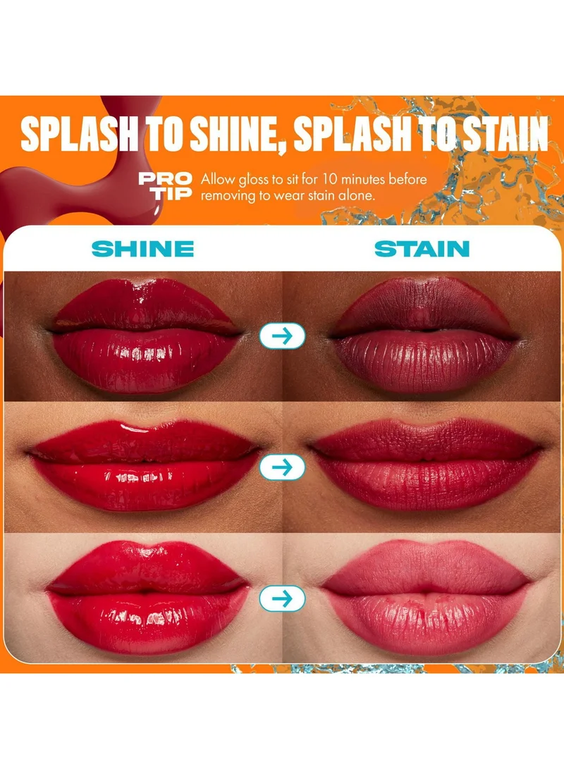 NYX PROFESSIONAL MAKEUP Lip Iv Hydrating Gloss Stain Lip Gloss Up To 12Hr Hydration High Pigment Wet Shine Finish Bubblegum Burst