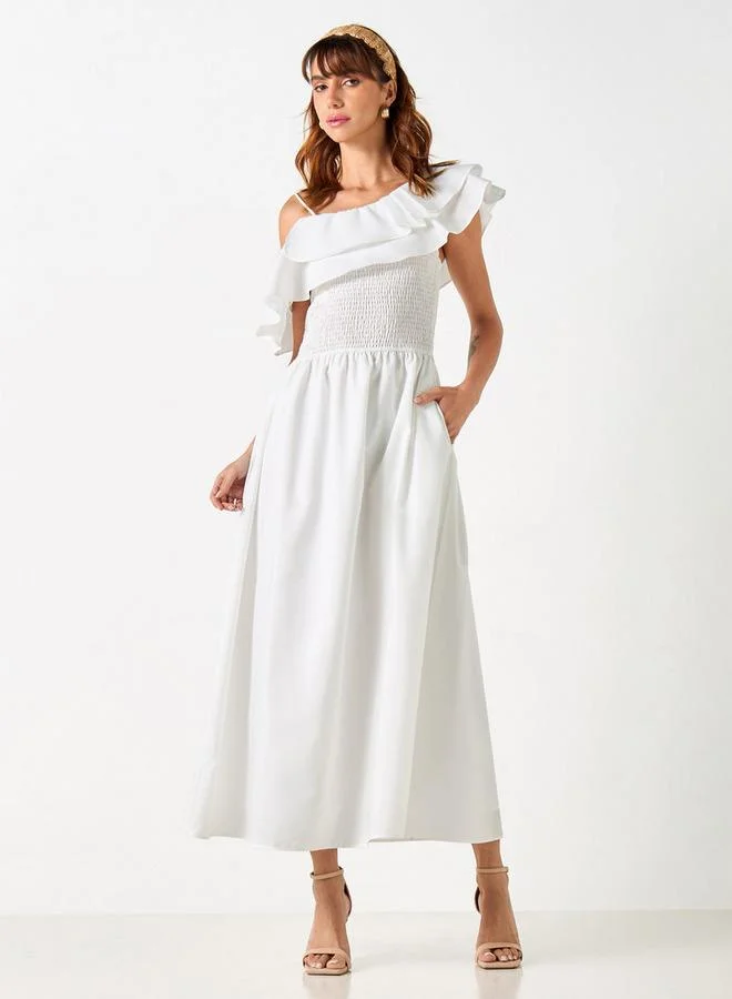 2Xtremz 2Xtremz Off Shoulder A-line Dress with Pockets