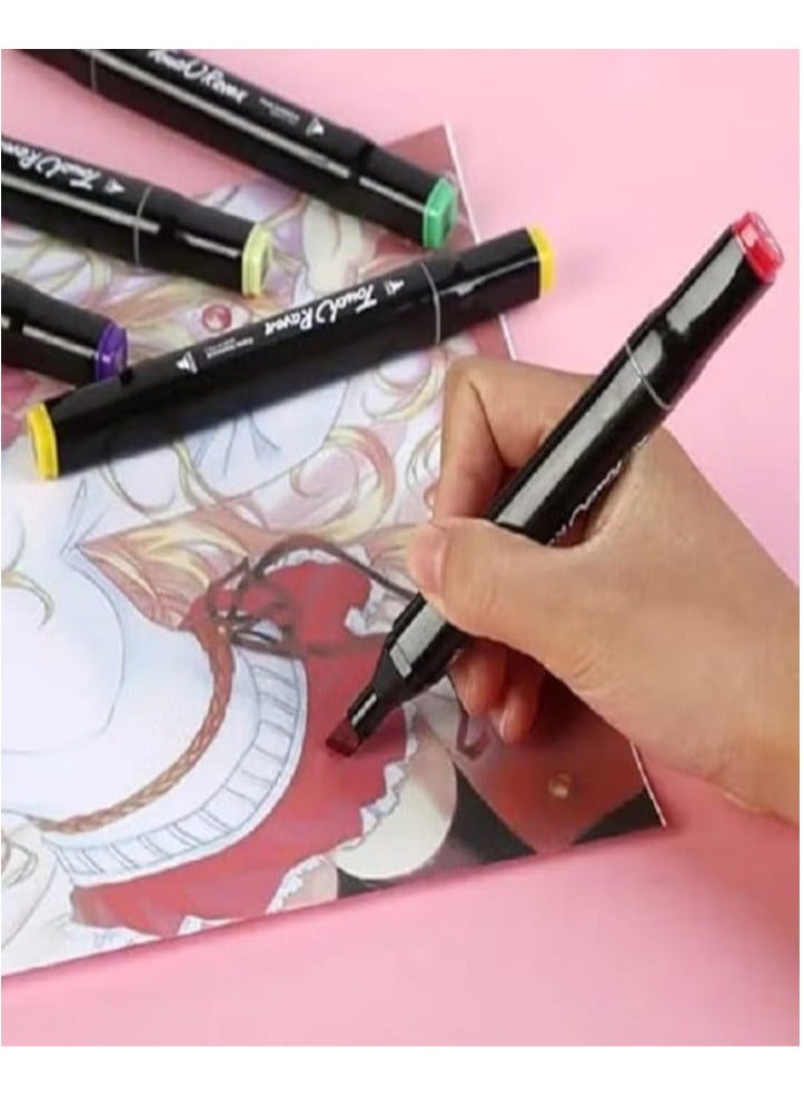 مجموعة من 10 أقلام تحديد مزدوجة (ألوان متنوعة) - Image 2