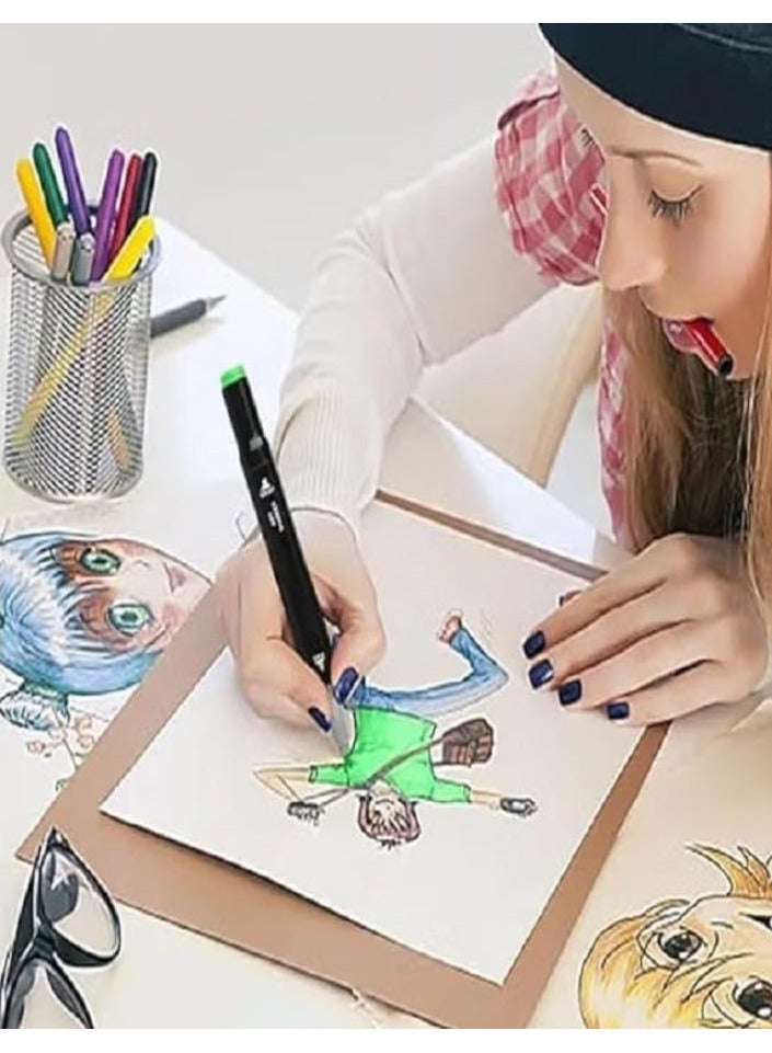 مجموعة من 10 أقلام تحديد مزدوجة (ألوان متنوعة) - Image 3