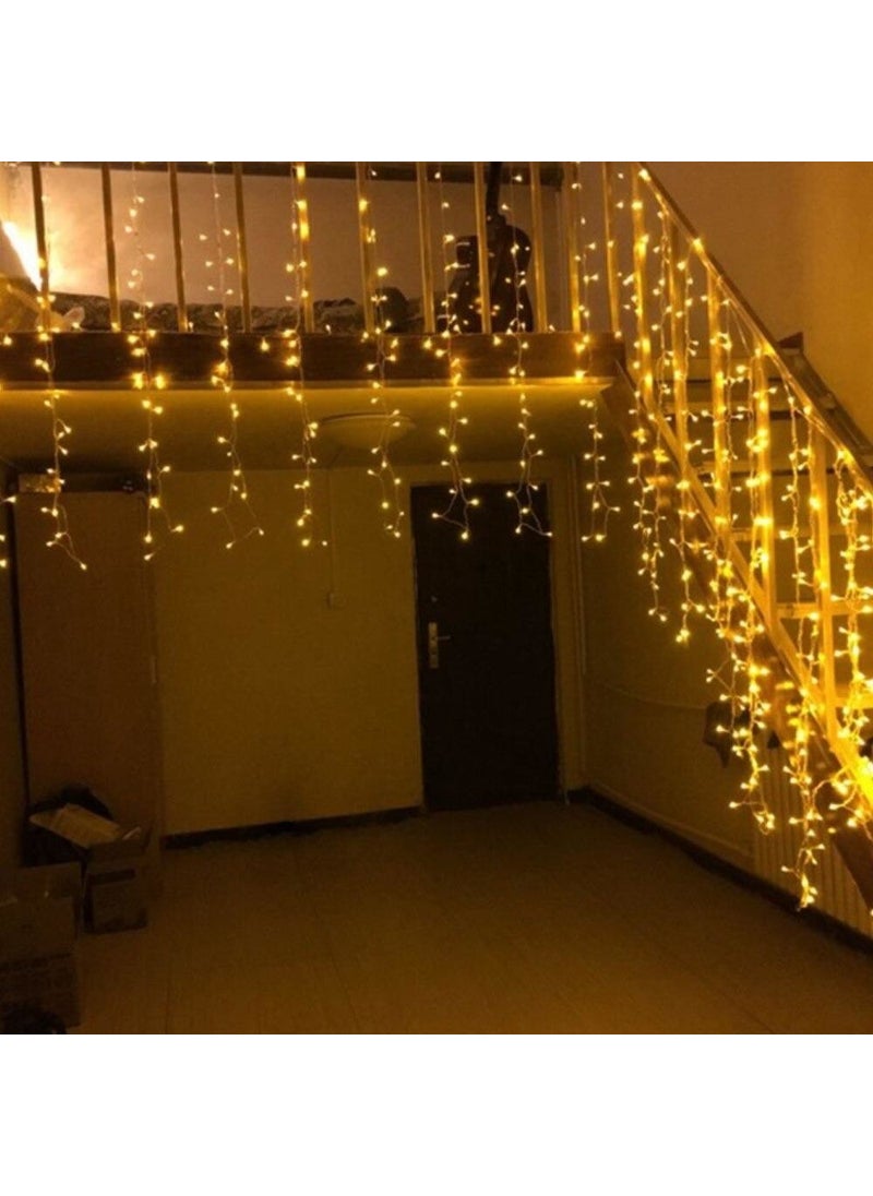 Technosmart 3x1 Meter Curtain with LED Animation, 12 Fringes, Cable Plug, Addable 8 Functions  - Image 3