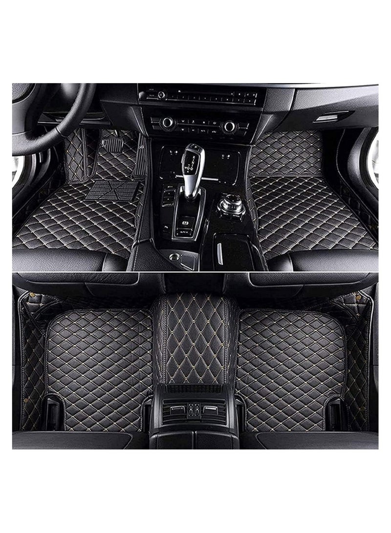 WINCA Car Floor Mats Compatible With Toyota Fortuner 2015-2016 PVC Leather Non-slip Weather Color Available (Beige) - Image 2