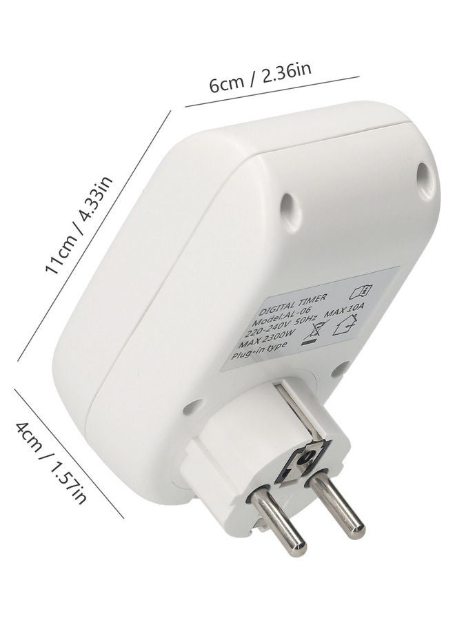 NIBEMINENT Plug In Switch Timer White - Image 3