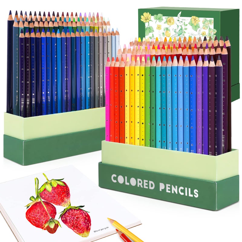 Arrtx 126 Colored Pencil Set Soft Core Coloring Pencils for Adult Color Drawing Blending Shading Sketching, Coloring Pencils Art Supplies for Artists Adults Beginners - Image 1